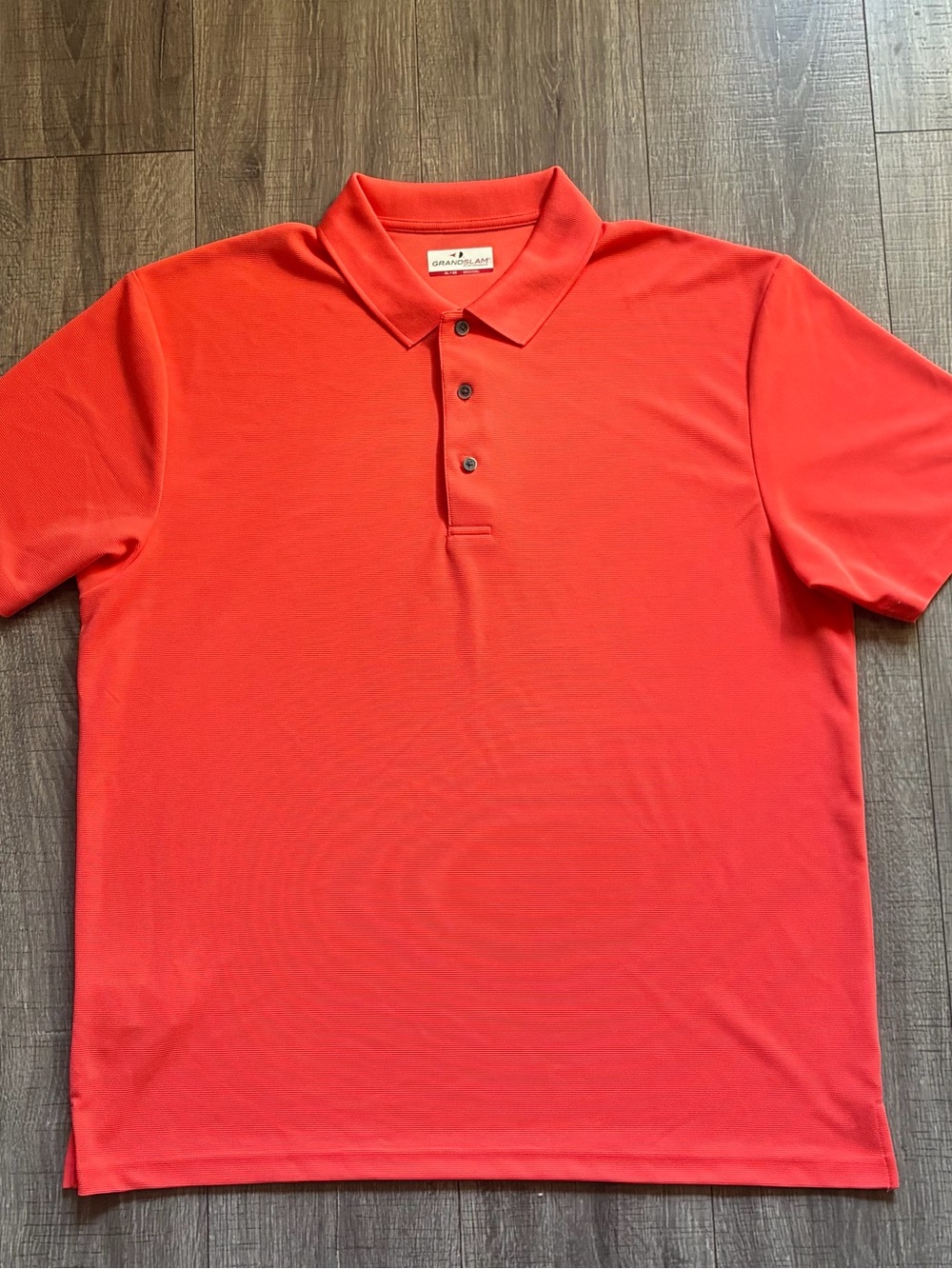 Grand Slam Men's Bright Orange Short-Sleeve Polo XL